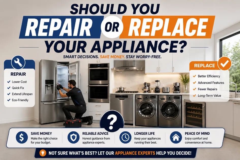 repair or replace the appliance